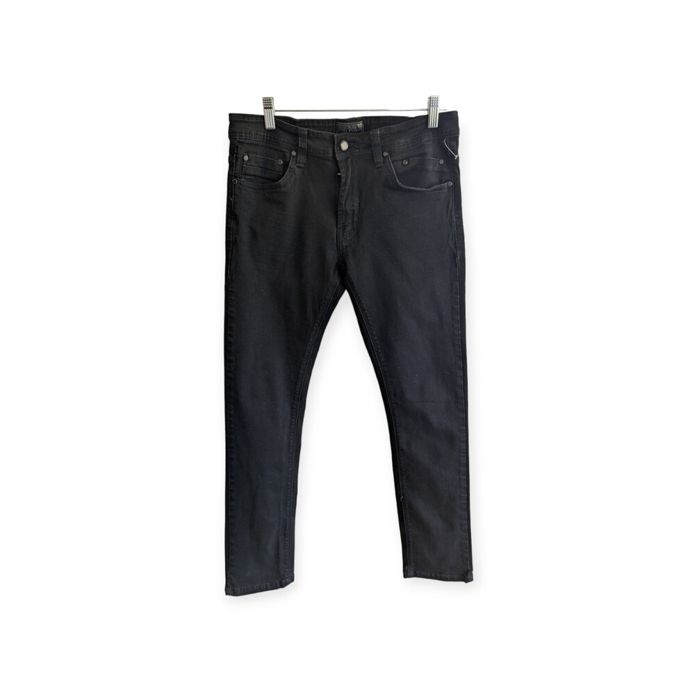 Steve's Jeans Men's Stretch Skinny Fit Black Jeans Size 32X32 Slim Mid Rise